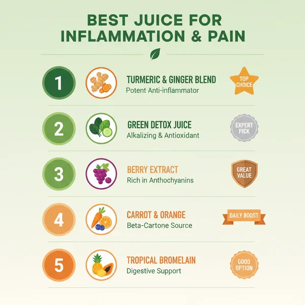 best juice for inflammation and pain - delicious homemade recipe photo