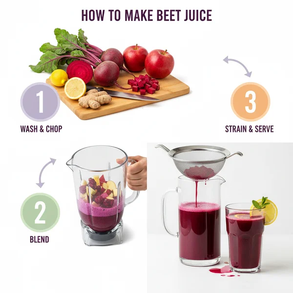 how to make beet juice - delicious homemade recipe photo
