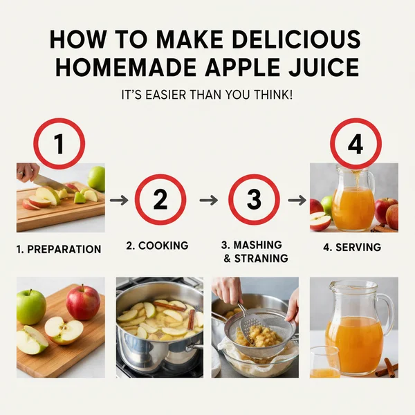 how to make delicious homemade apple juice its easier than you think - delicious homemade recipe photo