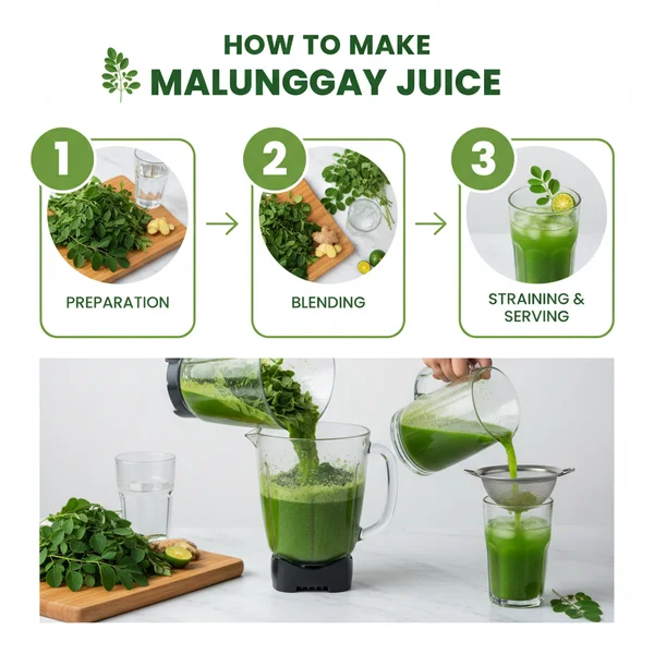 how to make malunggay juice - delicious homemade recipe photo
