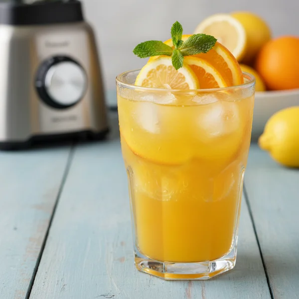 lemon and orange juice - delicious homemade recipe photo