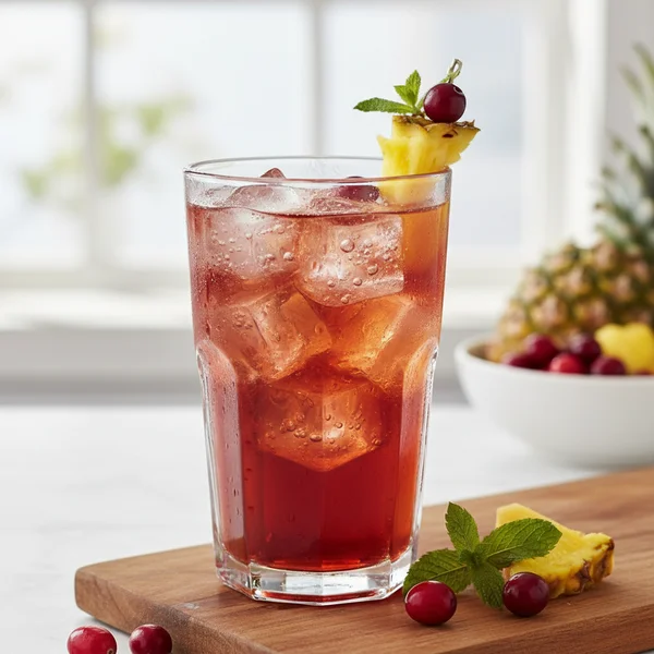 pineapple and cranberry juice benefits - delicious homemade recipe photo
