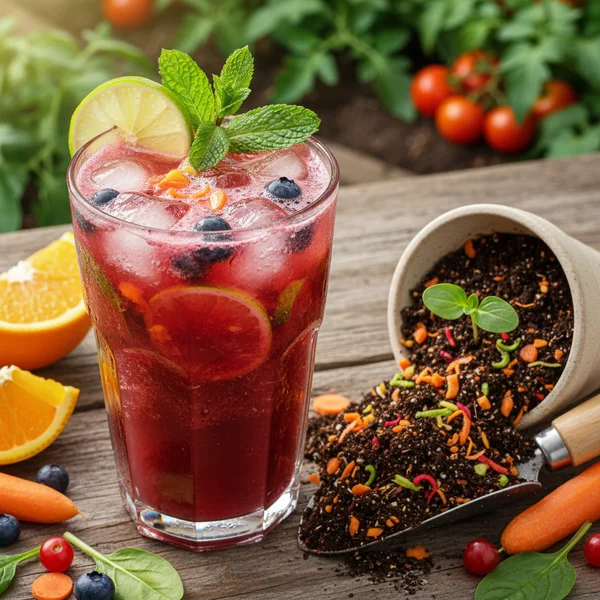 using juice pulp as fertilizer - delicious homemade recipe photo