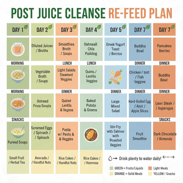 what to eat after a juice cleanse - delicious homemade recipe photo