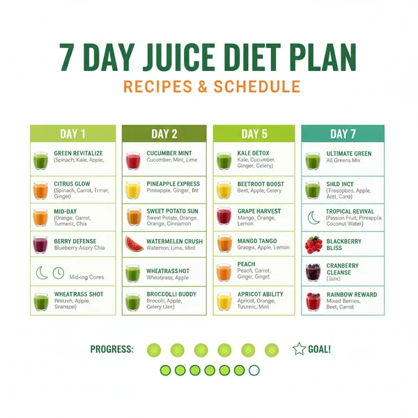 7 day juice diet recipes - delicious homemade recipe photo