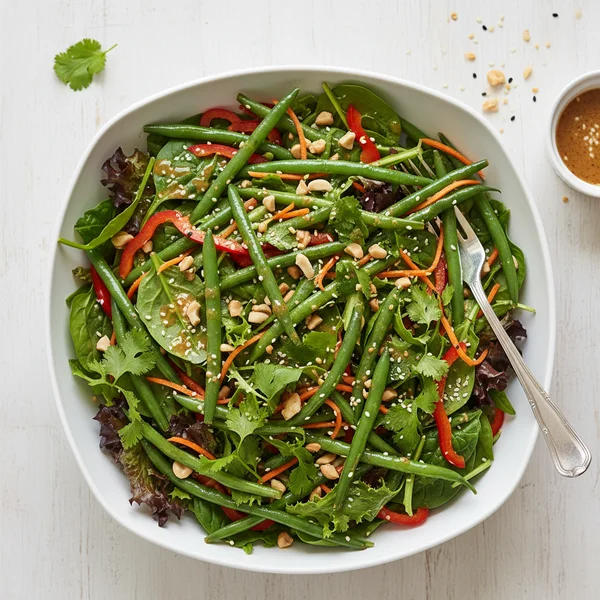 asian green bean salad - delicious homemade recipe photo