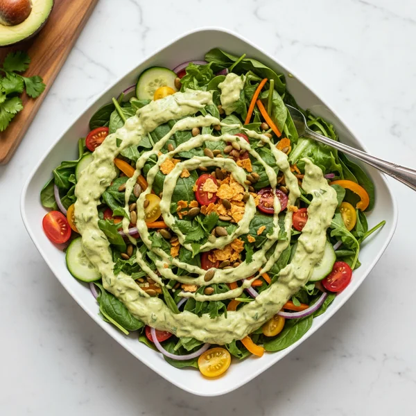avocado salad dressing no oil - delicious homemade recipe photo
