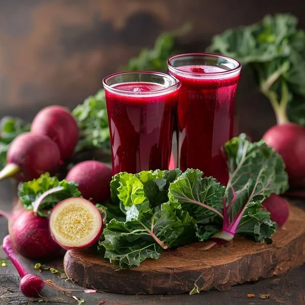 beet and kale juice benefits - delicious homemade recipe photo