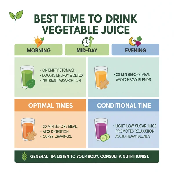 best time to drink vegetable juice - delicious homemade recipe photo