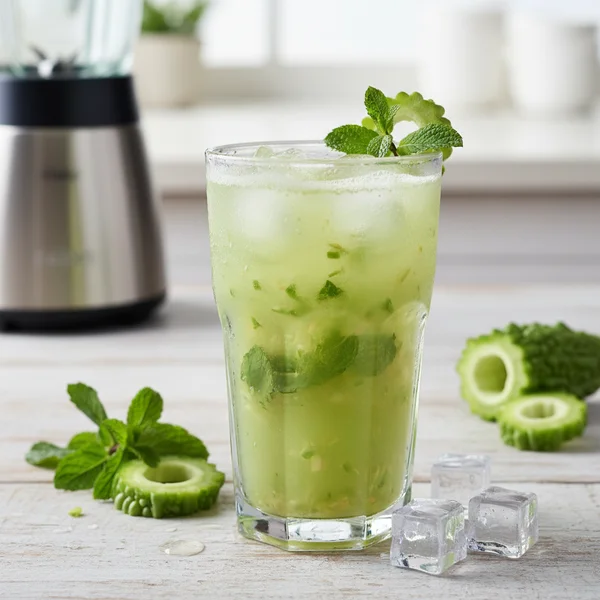bitter melon juice recipe - delicious homemade recipe photo