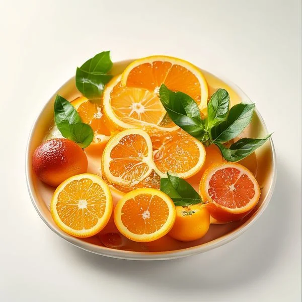 breakfast with orange juice - delicious homemade recipe photo