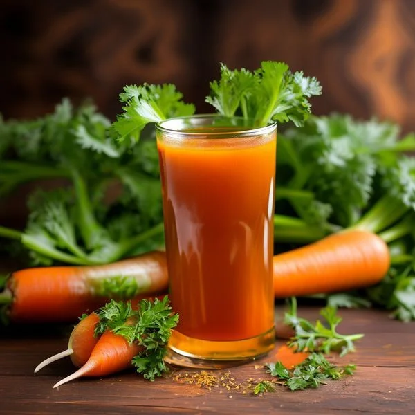 celery carrot juice recipe - delicious homemade recipe photo