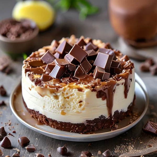 dairy free chocolate cheesecake - delicious homemade recipe photo