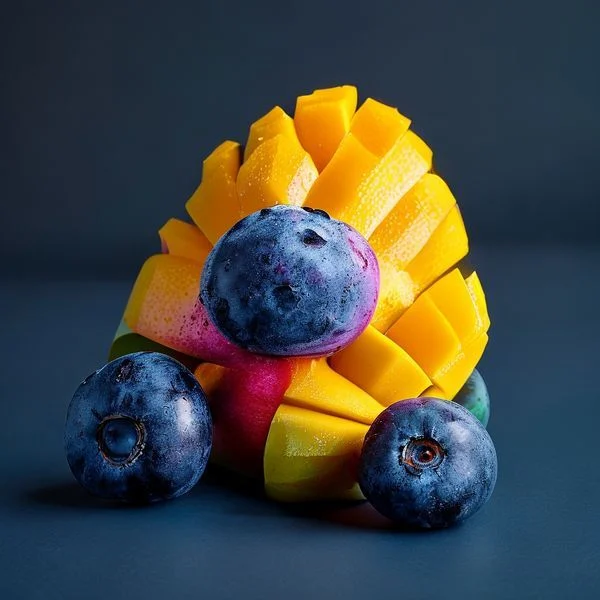 does mango and blueberry go together - delicious homemade recipe photo