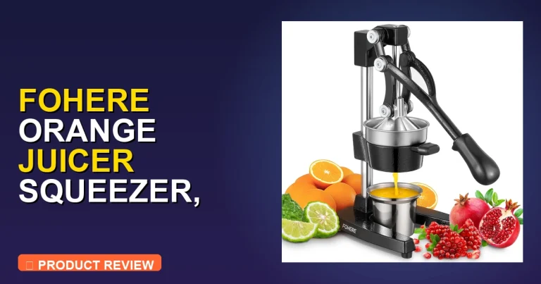 FOHERE Orange Juicer Squeezer Review: Commercial Citrus Juicer Machine