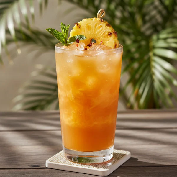 fireball and pineapple juice - delicious homemade recipe photo