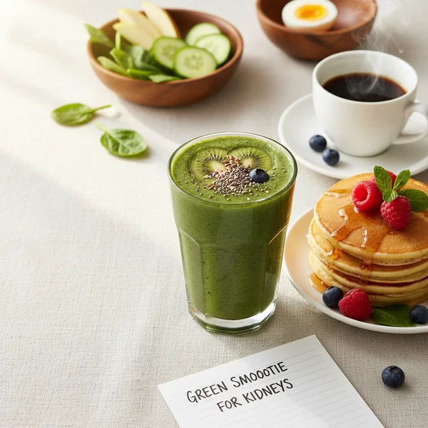 green smoothie for kidneys - delicious homemade recipe photo