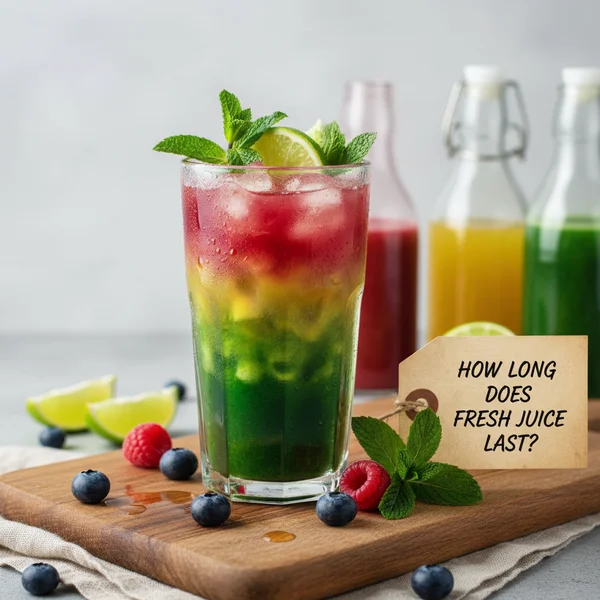 how long does fresh juice last - delicious homemade recipe photo