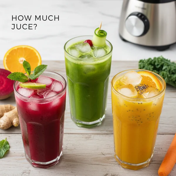 how much juice to drink on a juice fast - delicious homemade recipe photo