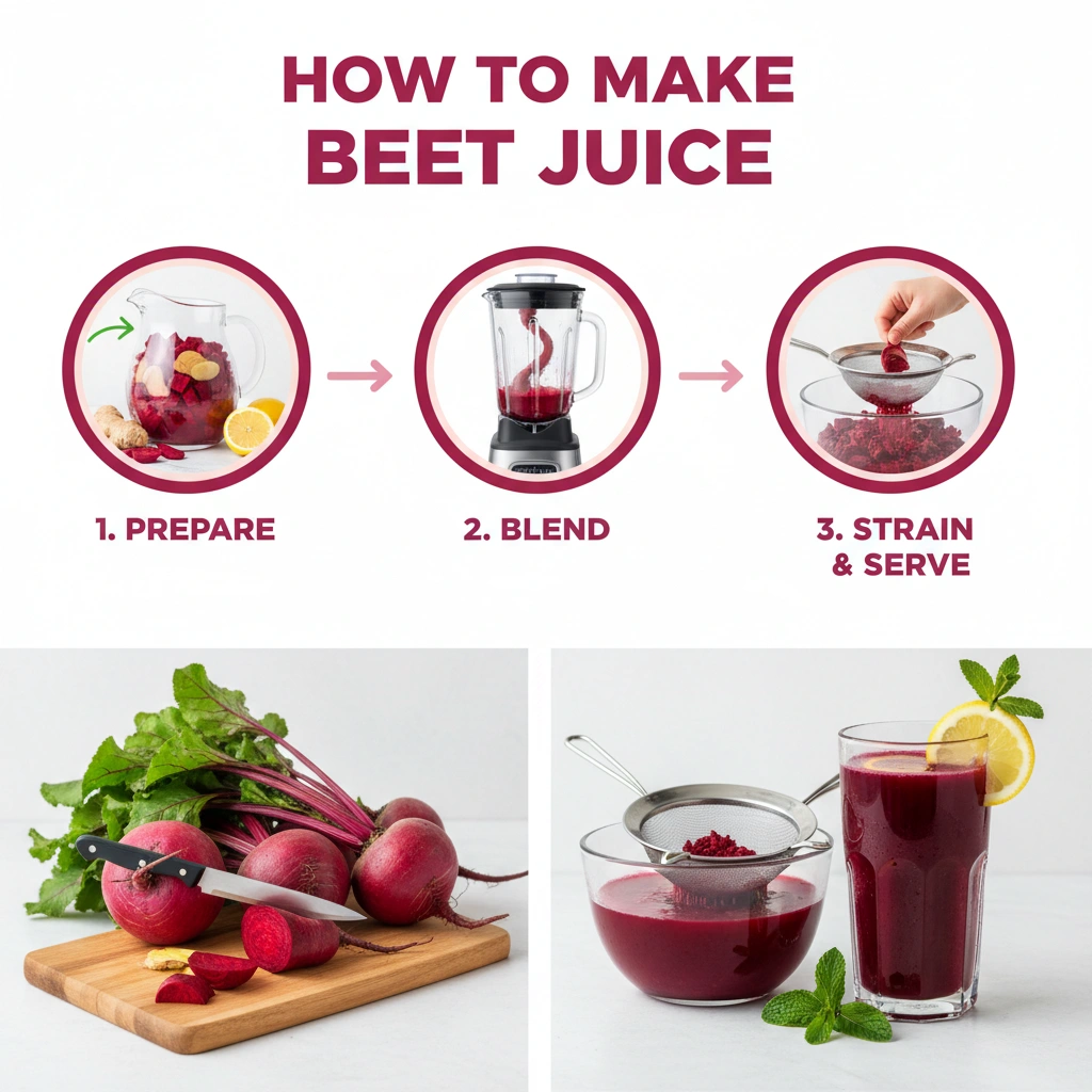 how to make beet juice - delicious homemade recipe photo