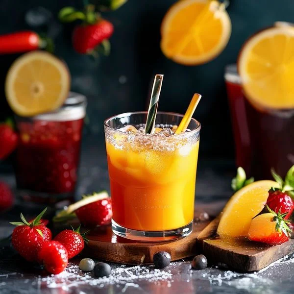 juice shots for energy - delicious homemade recipe photo