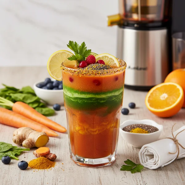 juicing for energy and stamina - delicious homemade recipe photo