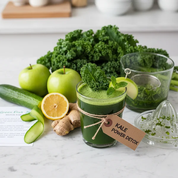 juicing recipes with kale - delicious homemade recipe photo
