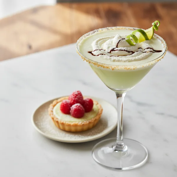 key lime pie martini - delicious homemade recipe photo