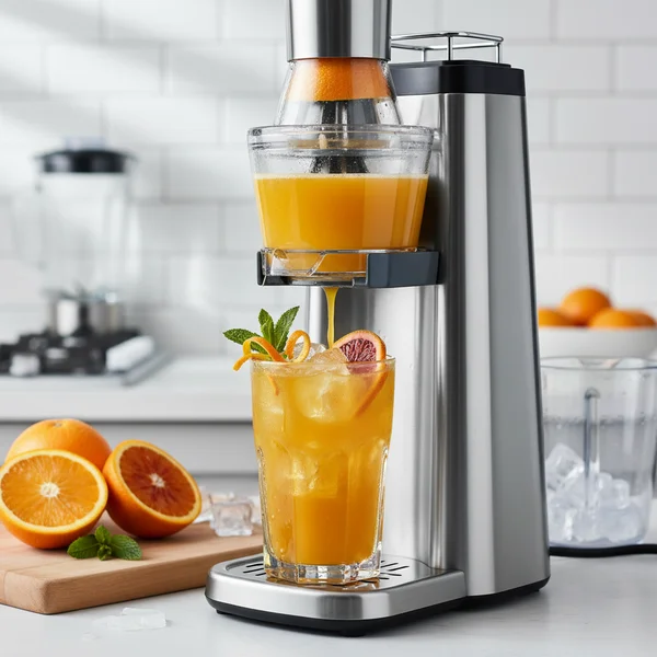 orange juice machine commercial - delicious homemade recipe photo