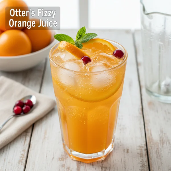 otter's fizzy orange juice - delicious homemade recipe photo