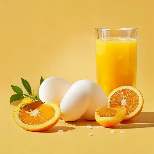 raw egg and orange juice benefits - delicious homemade recipe photo