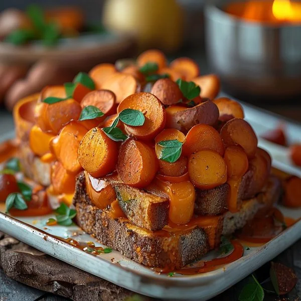 sweet potato toast in toaster - delicious homemade recipe photo