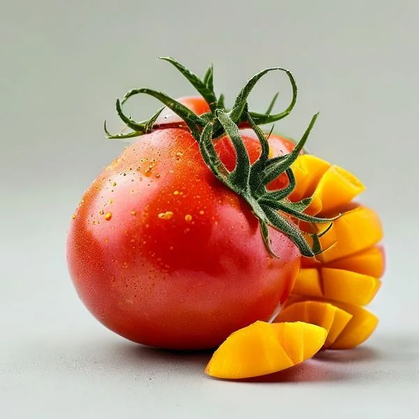 tomato and mango salsa - delicious homemade recipe photo
