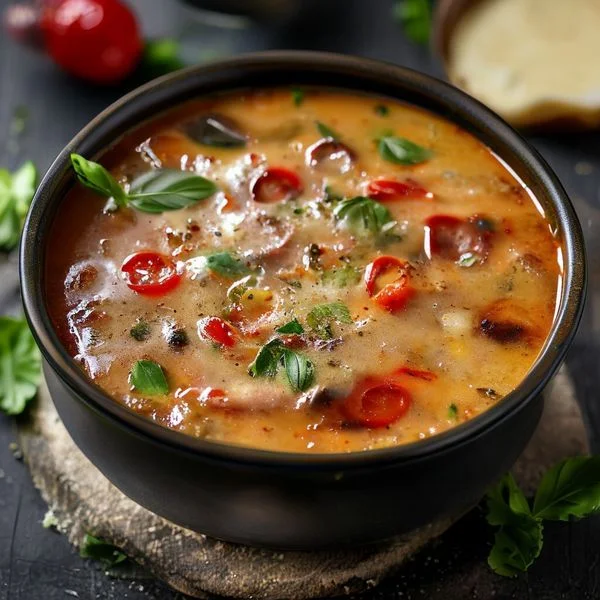 vegan zuppa toscana soup - delicious homemade recipe photo