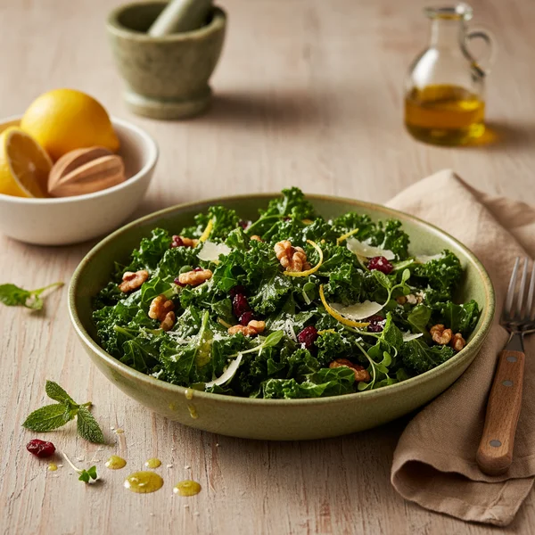 why do you massage kale - delicious homemade recipe photo